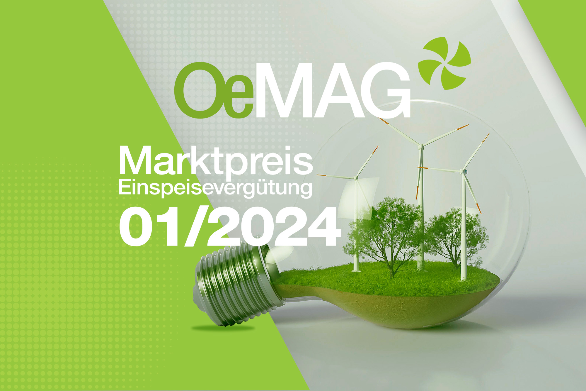 OeMAG Marktpreis Jänner 2024: 8,14 ct/kWh