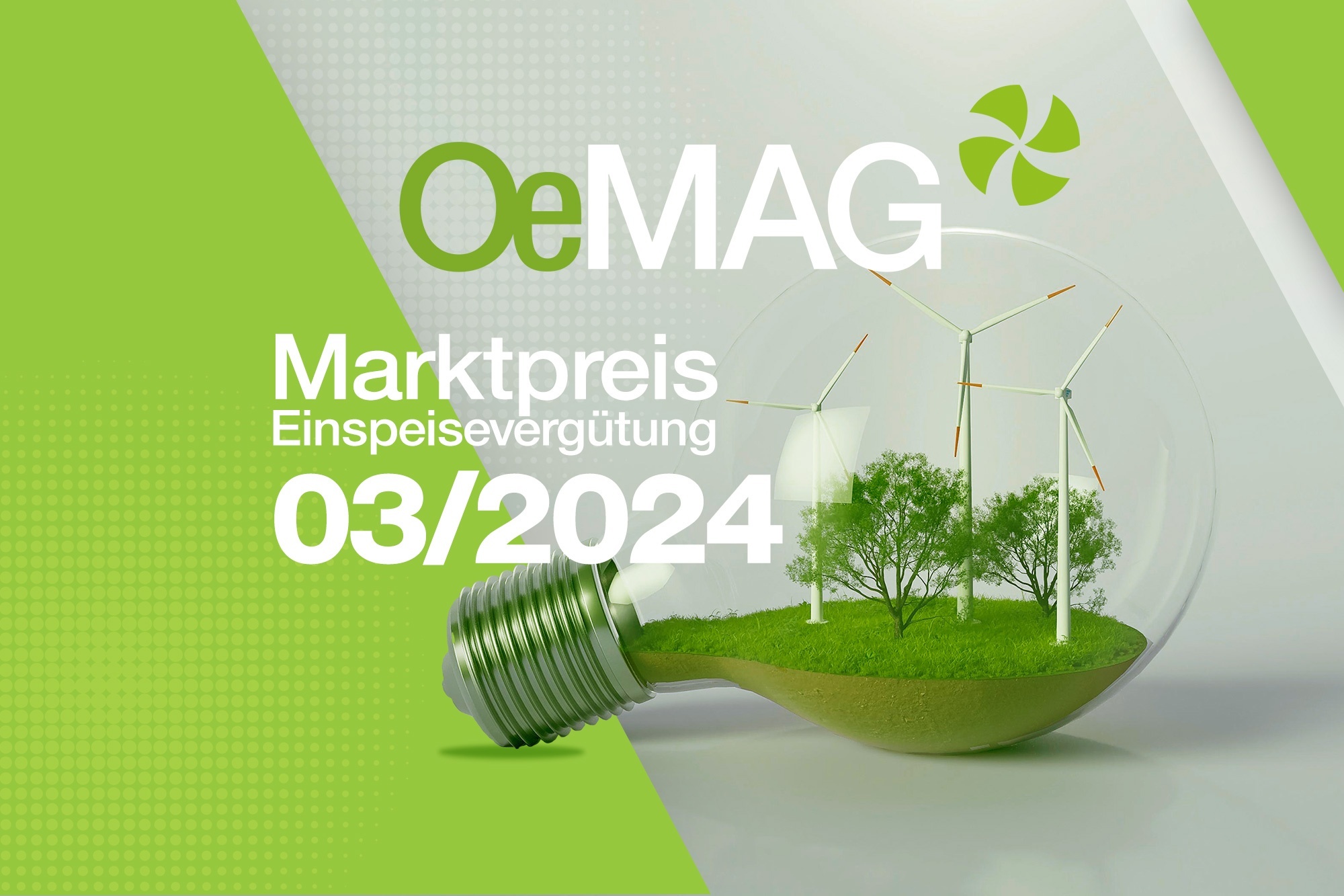 OeMAG Marktpreis März 2024: 5,776 ct/kWh